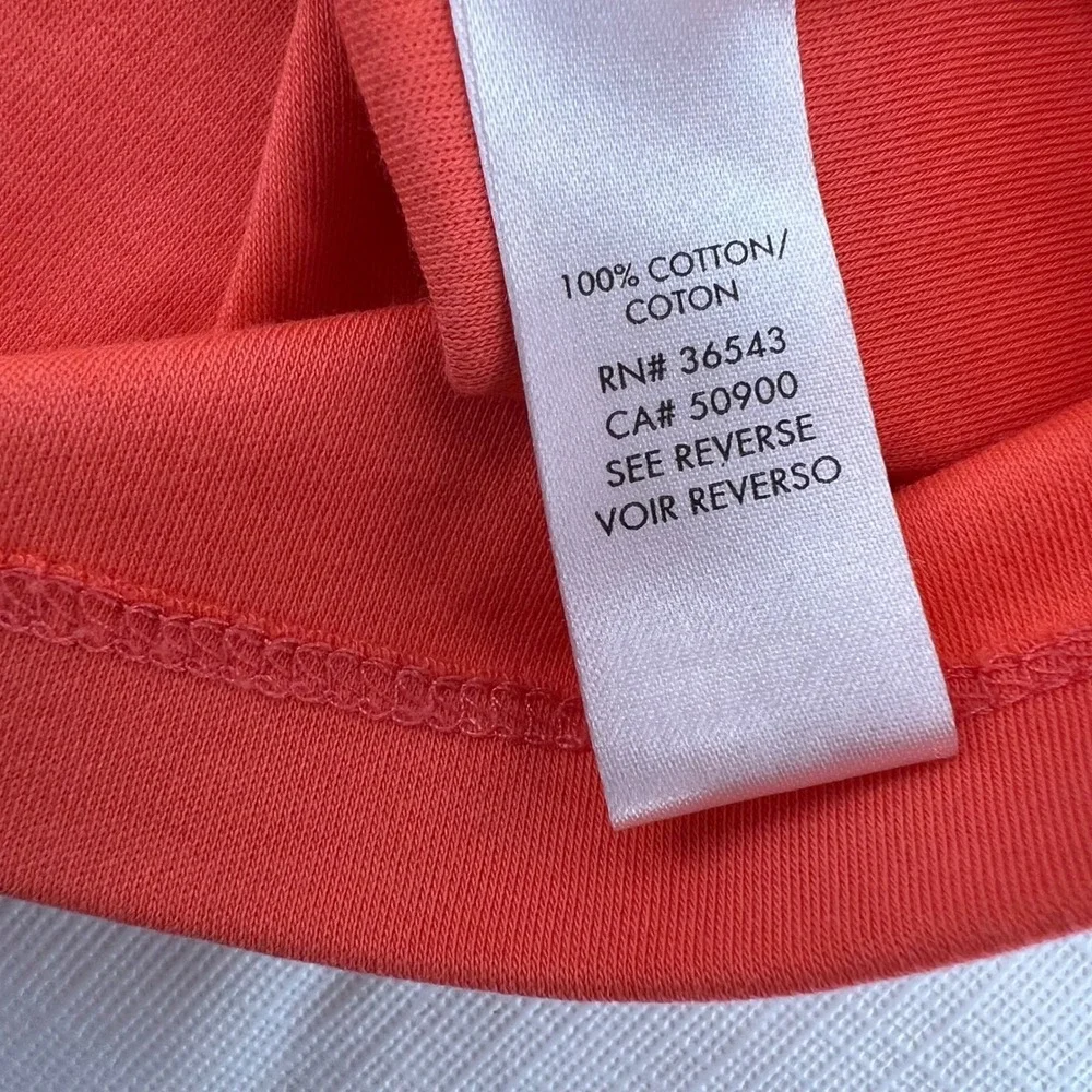Calvin Klein‎ Mens Liquid Cotton Polo Shirt Orange Short Sleeve Logo Size L